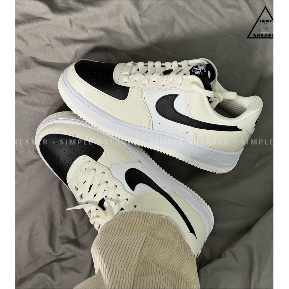 Giày Nike Air Force 1 Auth💙Hàng Chính Hãng💙Nike By You AF1 Custom White Beige  2021- Simple Sneaker