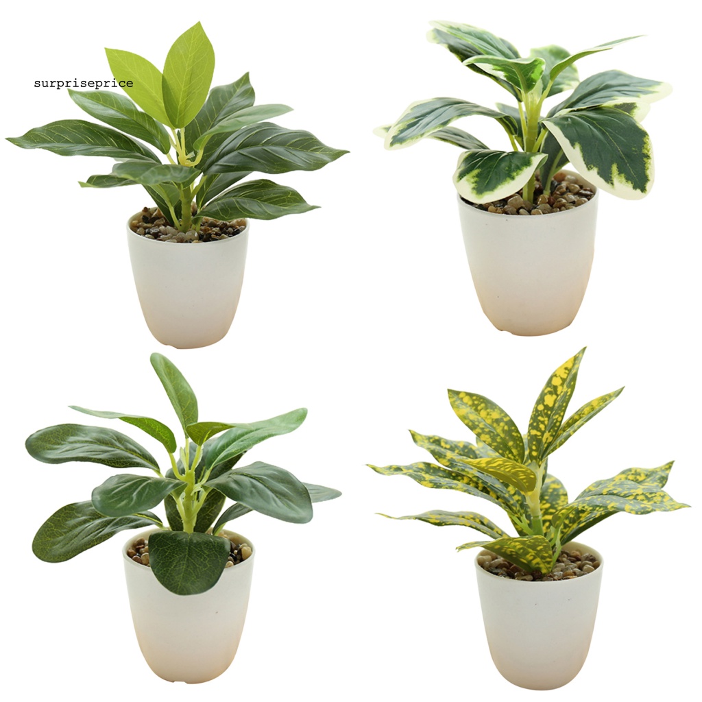 Chậu Cây Cảnh Nhân Tạo Sống Động Dùng Trang Trí Nhà Cửa/ Tiệc Cưới