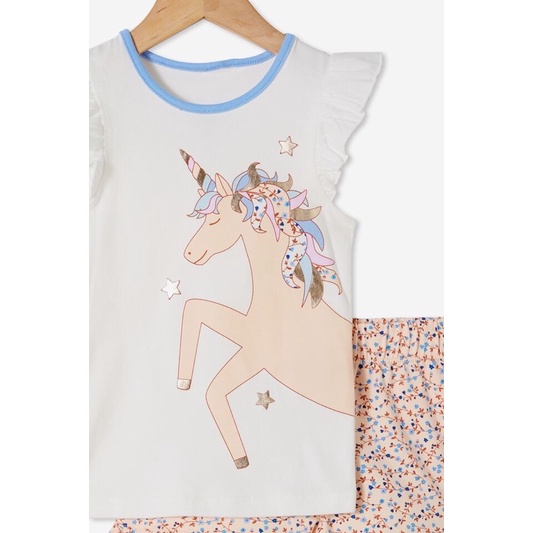 Bộ Hé Bé Gái Tay Hến CottonOn