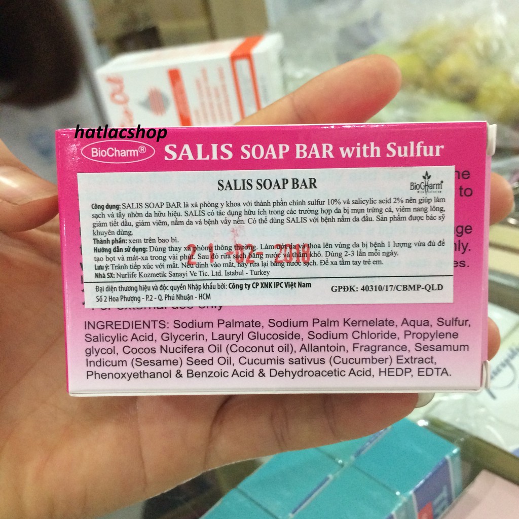 salis soap bar 80g xà phòng y khoa