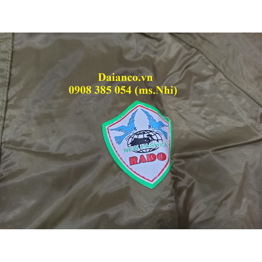 Bộ áo mưa kiểu dáng 1 lớp nhựa PVC chống thấm nước- Hình thật