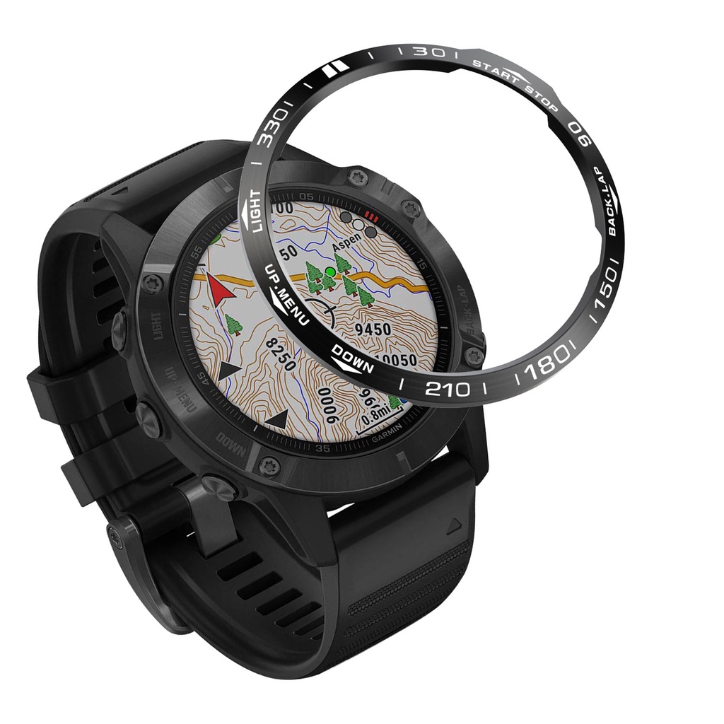 SAPPHIRE Khung Bảo Vệ Mặt Đồng Hồ Thông Minh Garmin Fenix 6x / 6x Pro / 6x