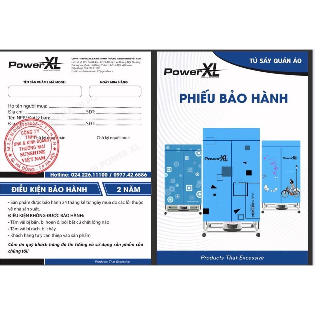 TỦ SẤY QUẦN ÁO POWER XL 6688 SIÊU TIỆN LỢI (BẢO HÀNH 1 NĂM )