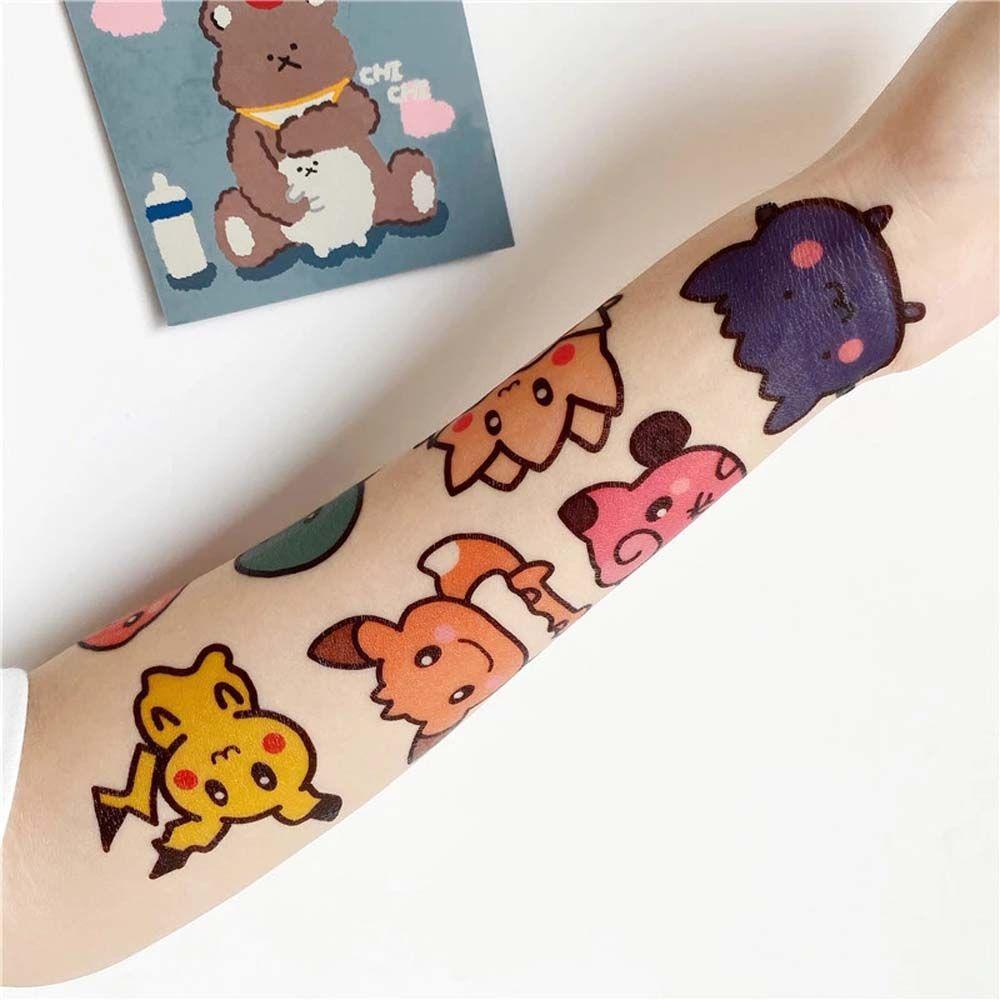 Sticker Dán Trang Trí Ván Trượt / Guitar / Xe Hơi Hình Pikachu Pokemon