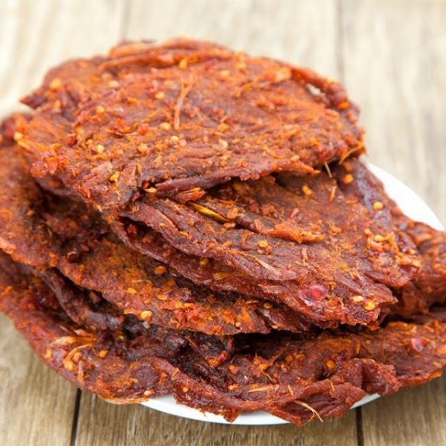 500gram khô bò cay nguyên miếng vị Tứ Xuyên