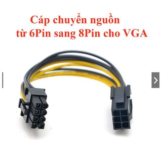 Cáp chuyển nguồn từ 6 Pin sang 8 Pin cho VGA