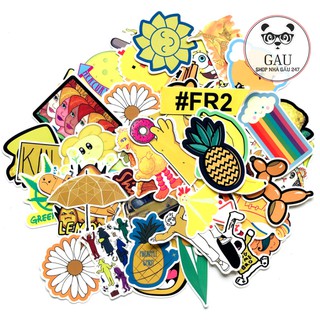 70 Sticker “Mùa hè năng động cá tính” chống nước, chống thấm. Dán vào hành lý, xe máy, máy tính xách tay v.v.
