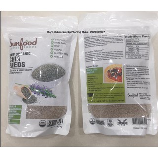 Hạt Chia đen Sunfood Mỹ 454gr