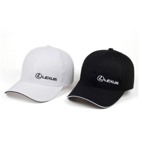 Mũ Nón kết Lưỡi Trai 100% Cotton Màu Trơn Thêu Chữ logo Lexus cho xe hơi ô tô Thời Trang ES GS LS