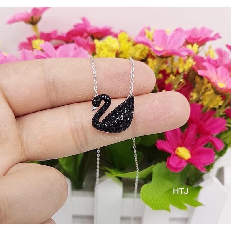 Dây chuyền thiên nga đen chuẩn bạc Ý s925 cao cấp sang trọng - Kho sỉ bạc Nhất Linh