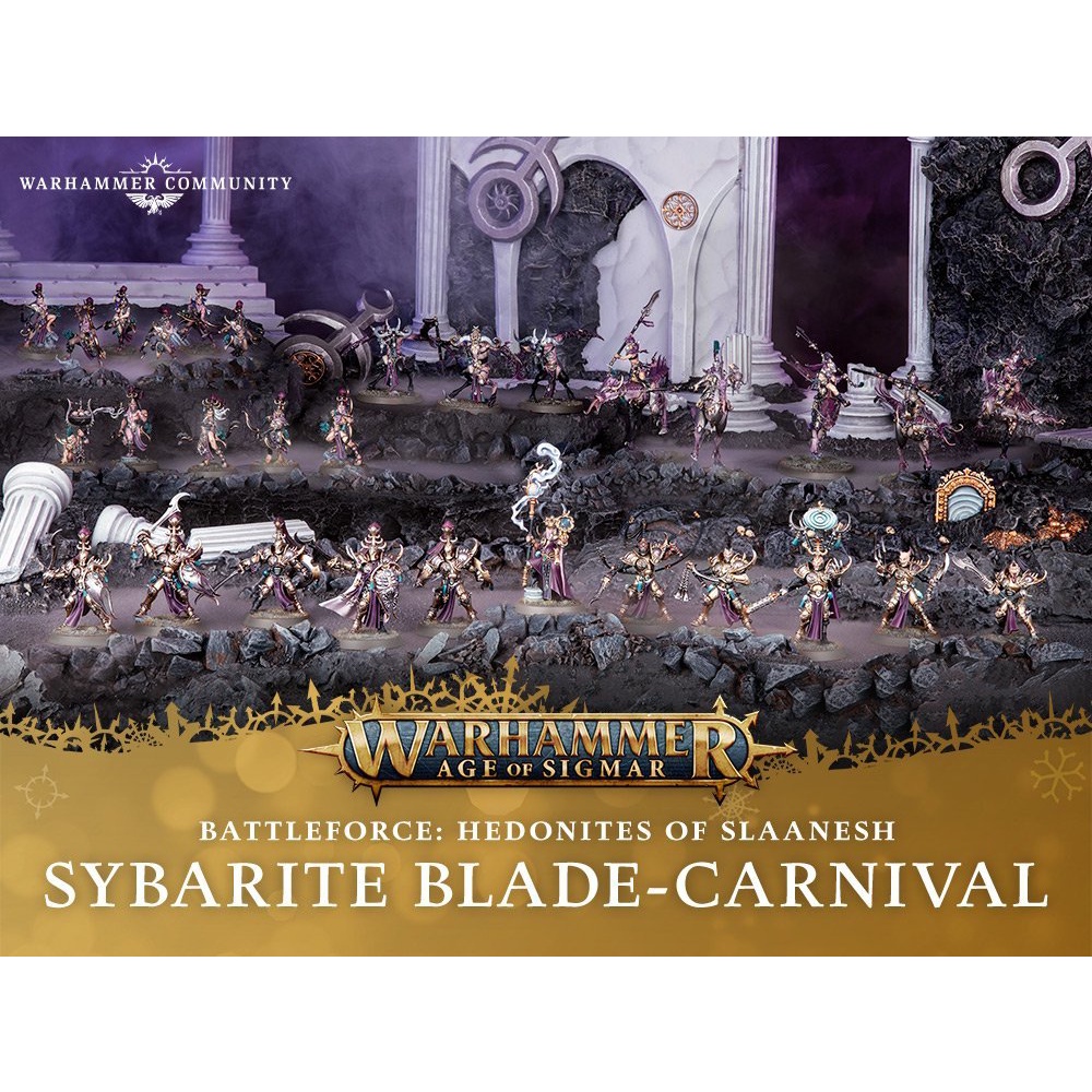 MÔ HÌNH WARHAMMER Battleforce: Hedonites of Slaanesh – Sybarite Blade-carnival