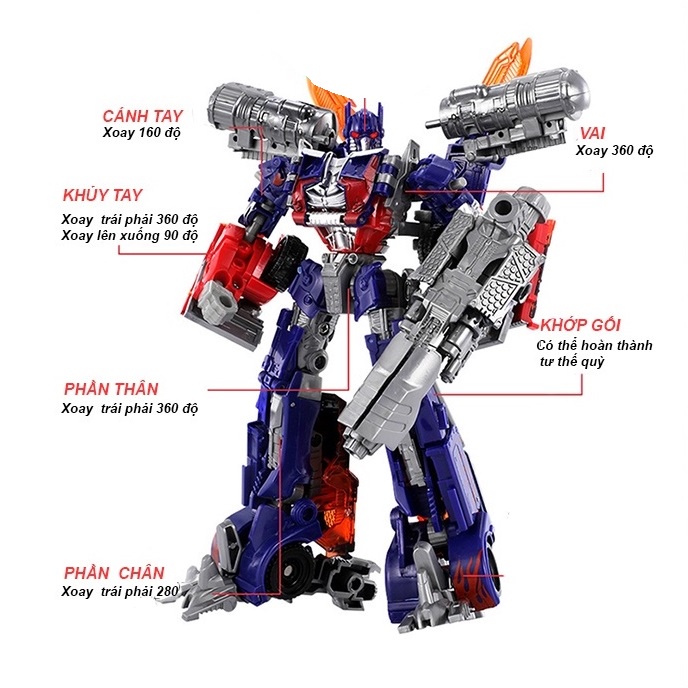 Đồ chơi xe lắp ráp Robot biến hình Transformer Optimus Prime - Bumblebee ô tô cho bé trẻ em Gôn đồ chơi