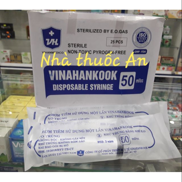 1 cây bơm tiêm 50ml vinahankook