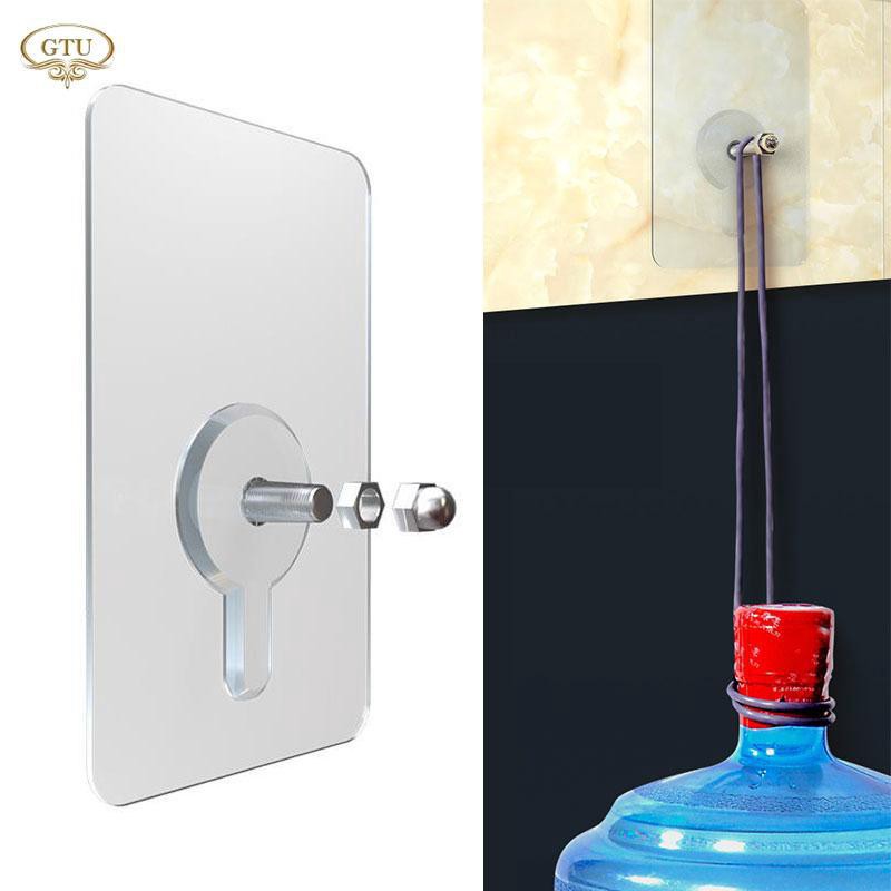 Miếng dán tường PVC kèm ốc vít chịu lực bền bĩ dùng để treo đồ, gắn giá treo khăn