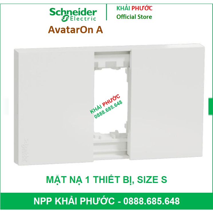 MẶT NẠ CHO 1 THIẾT BỊ CÔNG TẮC, Ổ CẮM SIZE S M3T01_WE SCHNEIDER AVATARON A - KHẢI PHƯỚC ELECTRIC