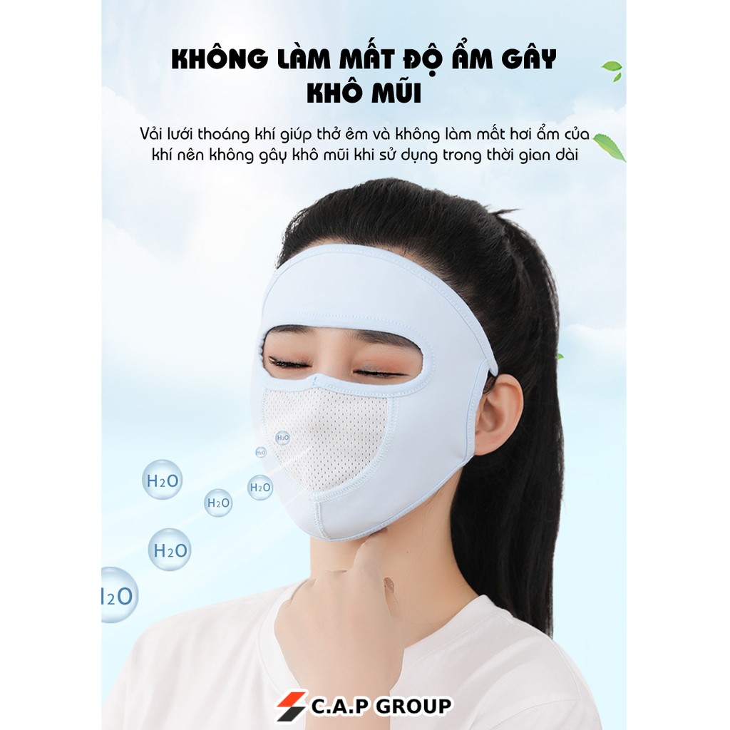 [ Mới 2021 ] Khẩu trang Ninja che kín mặt chống nắng vải Cotton chống tia UV MÙA HÈ - chống gió - bụi - sương mù