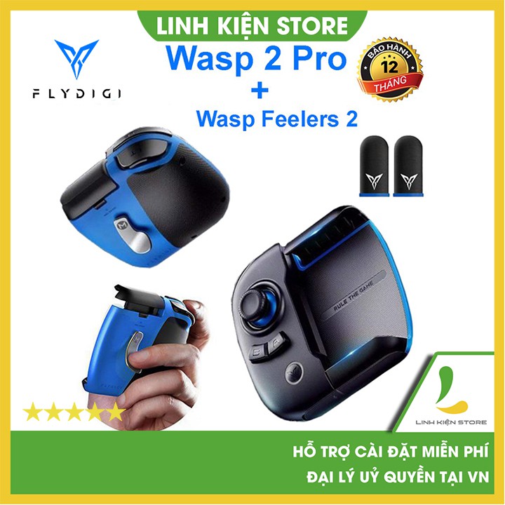 Flydigi Wasp 2 Pro | Wasp 2 Ipad - Tay cầm chơi game cho điện thoại, Ipad chơi PUBG, Call of Duty, Liên quân