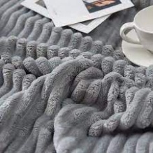 Chăn kẻ tăm nhung tuyết, lông tuyết Blanket hè thu 2 lớp dùng được 4 mùa mẫu mới 2021  (anthudogiadung