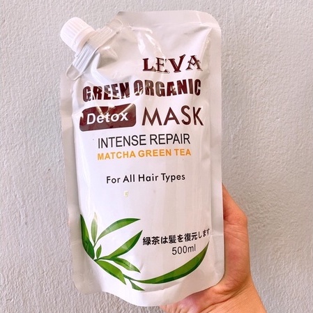 Mặt nạ hấp phục hồi tóc LEVA Green Organic DETOX Mask 500ml