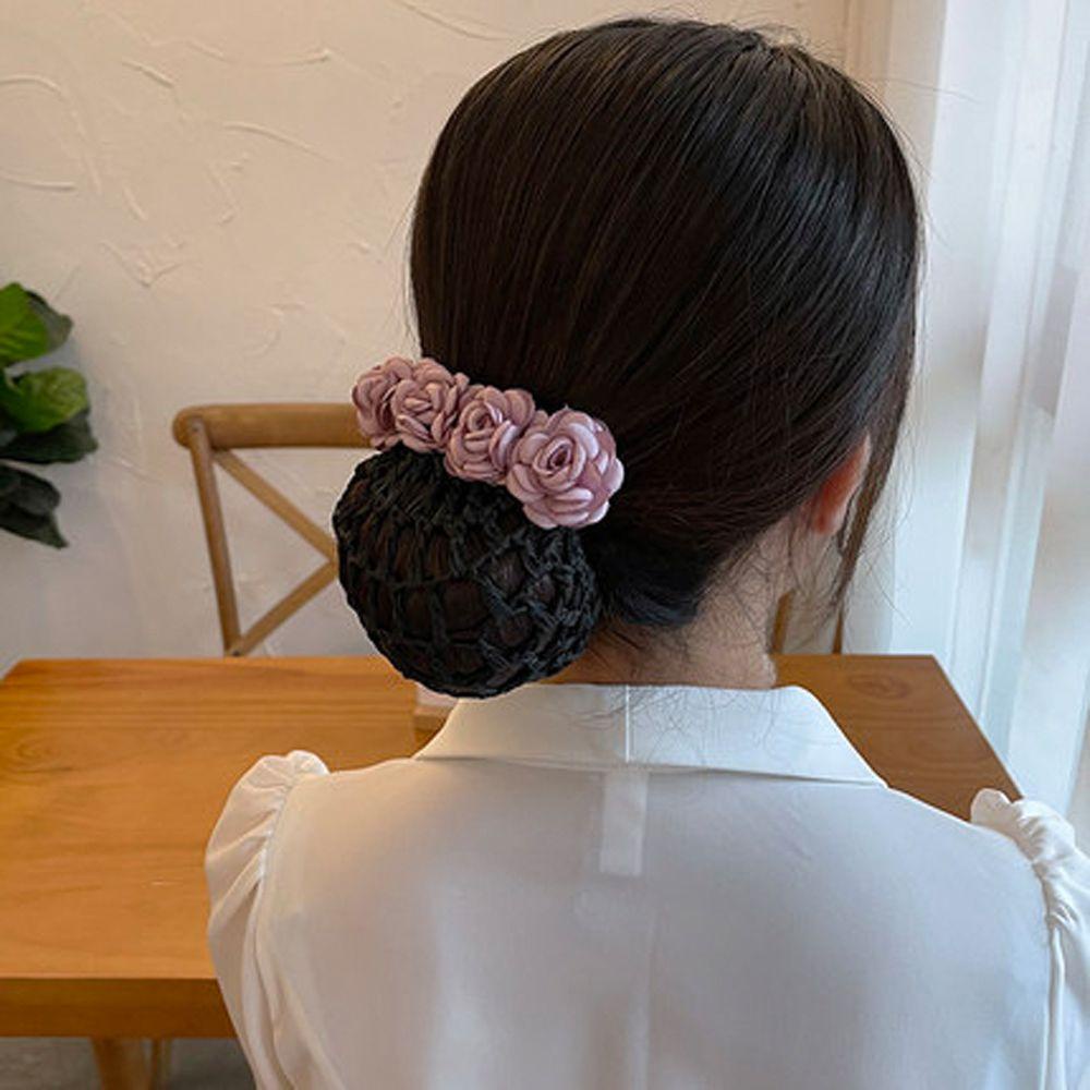 Daron Kẹp Tóc Lưới Búi Tóc Phong Cách Vintage Hợp Thời Trang Mùa Hè Làm Quà Tặng Cho Mẹ Y Tá Hoa Mì