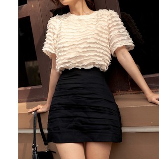 Olv - chân váy pleated mini skirt in night