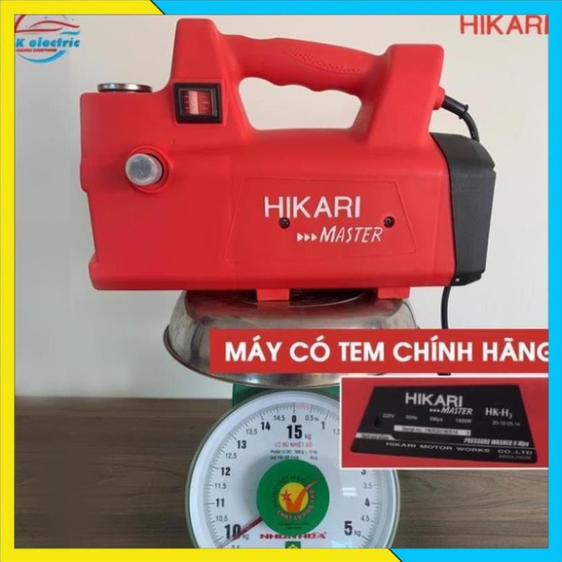 Máy rửa xe mini, Máy xịt rửa cao áp HIKARI HK-H3 - Có áp chống giật + Chống cháy [BH 24 Tháng]