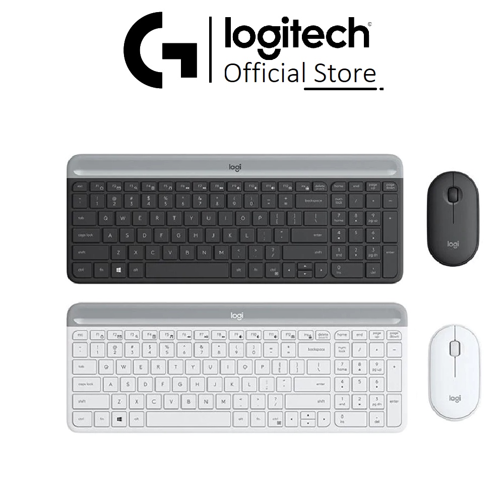 Bàn phím chuột Logitech MK470 Slim Wireless Combo - Bảo hành chính hãng 12 Tháng