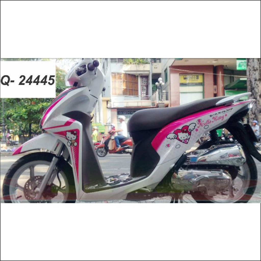 Tem Rời Visio trắng hồng hello kitti (J)