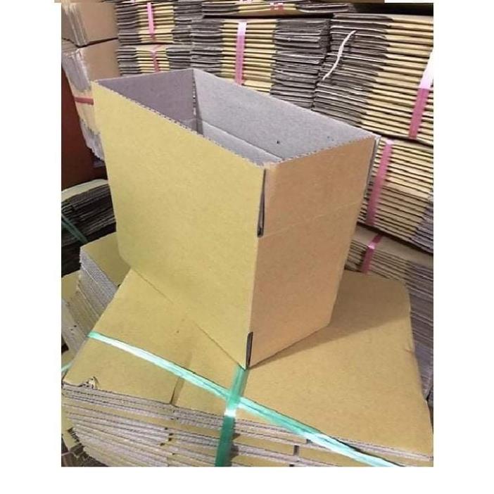 Bộ 10 thùng hộp carton bìa giấy đóng gói hàng kích thước 30x10x10 giá rẻ tận xưởng giao hỏa tốc nhận hàng ngay