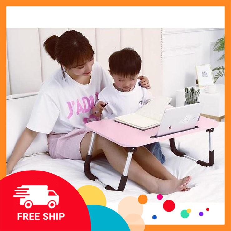 Bàn học gấp gọn thông minh có khe cắm điện thoại