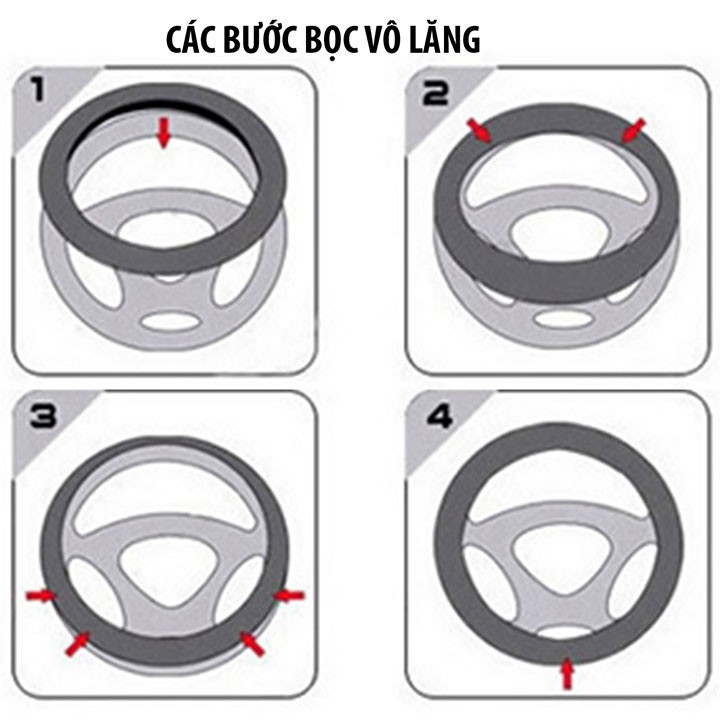 Bọc vô lăng vân gỗ cao cấp