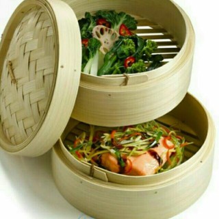 Xửng hấp tre lồng hấp tre 1 lồng 1 nắp