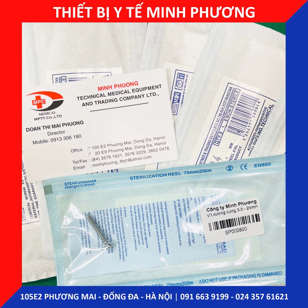 Vít xương cứng 3.5 các cỡ