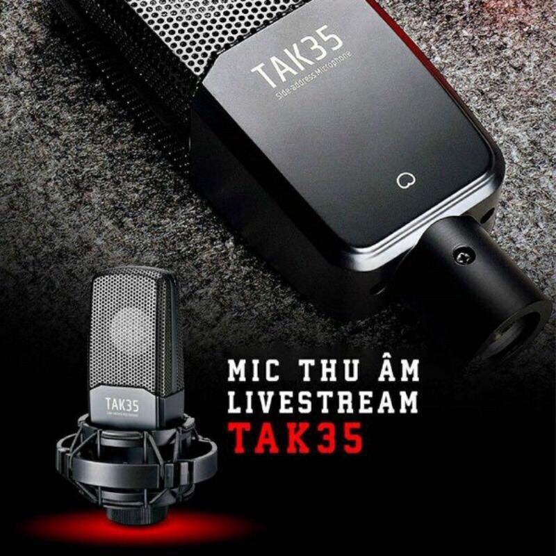 [CHÍNH HÃNG] Micro thu âm Takstar TAK35 thu âm chuyên nghiệp, hát karaoke tại nhà, livestream fb, bán hàng online