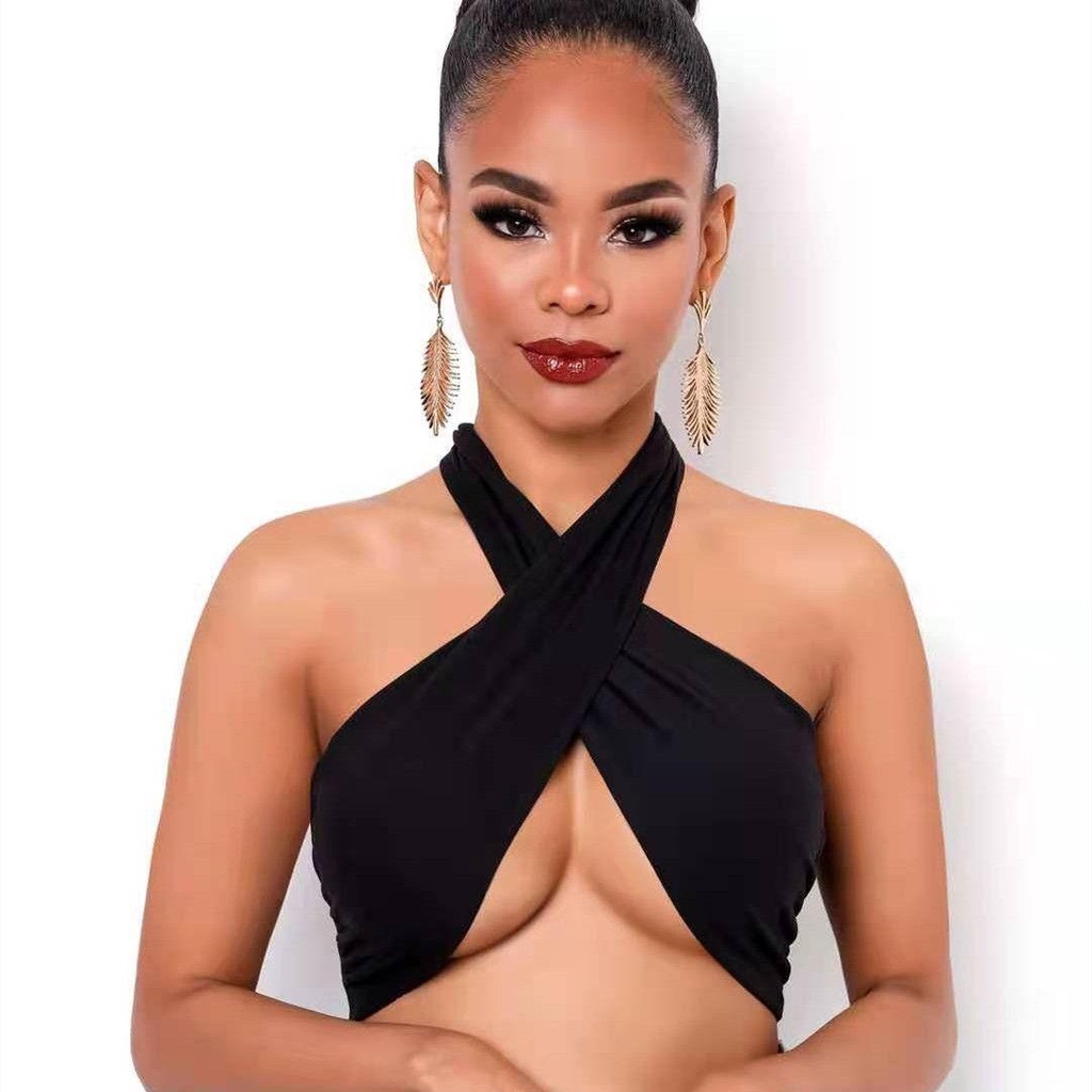 Áo Yếm Quấn Cổ Chéo Dây Gợi Cảm