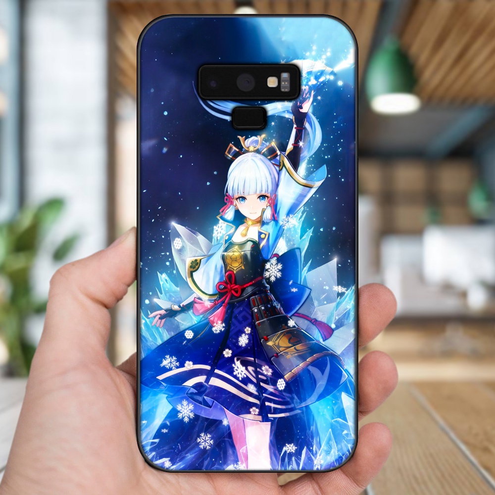 Ốp lưng Samsung Note 9 viền đen in hình Ayaka Genshin Impact