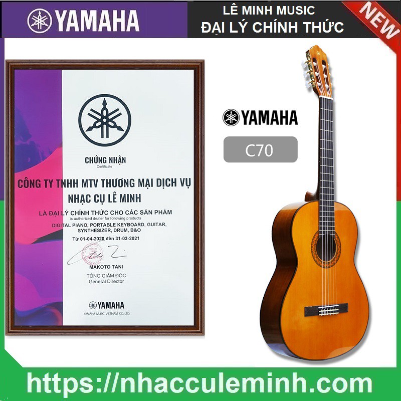 Đàn Guitar Classic Yamaha C70 chính hãng BH toàn quốc