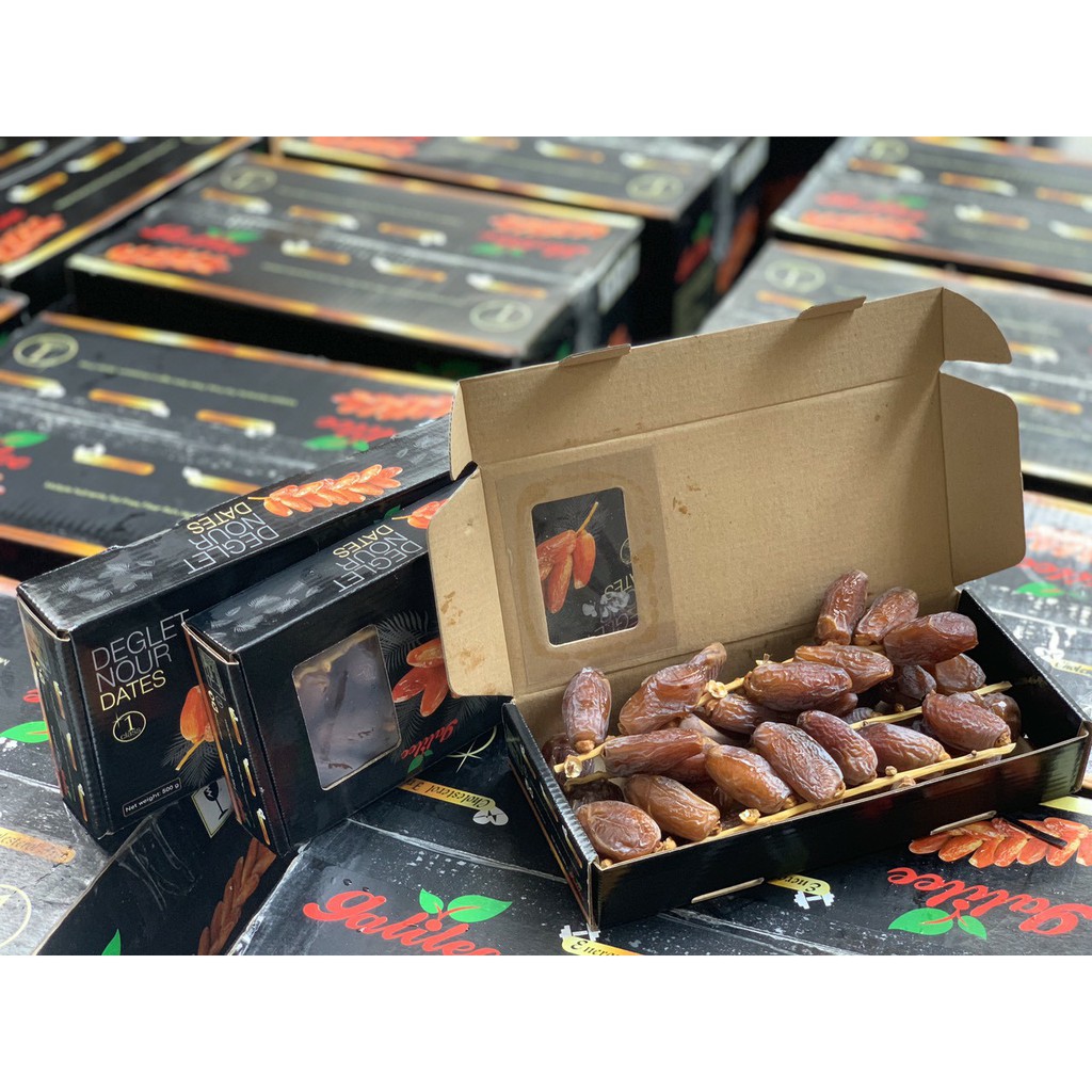 [SIÊU HOT] Chà Là Nguyên Cành Deglet Nour Israel hộp 500 gram