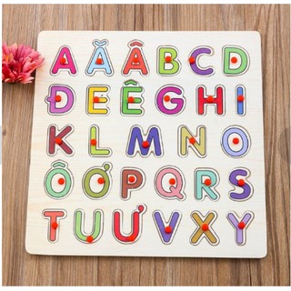 Bảng chữ cái tiếng Việt có núm 30*30cm