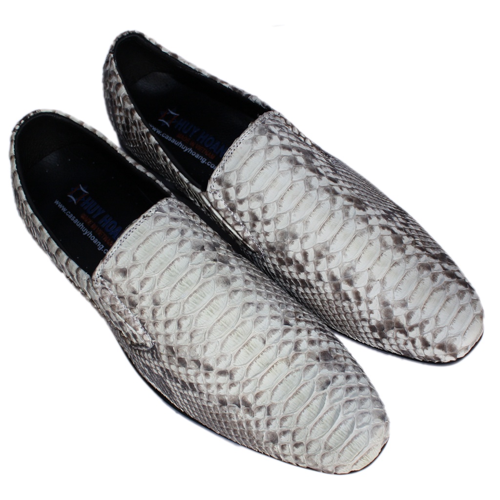 Giày nam da trăn Huy Hoàng màu da nguyên thủy, đen HP7303-07-09-10-11