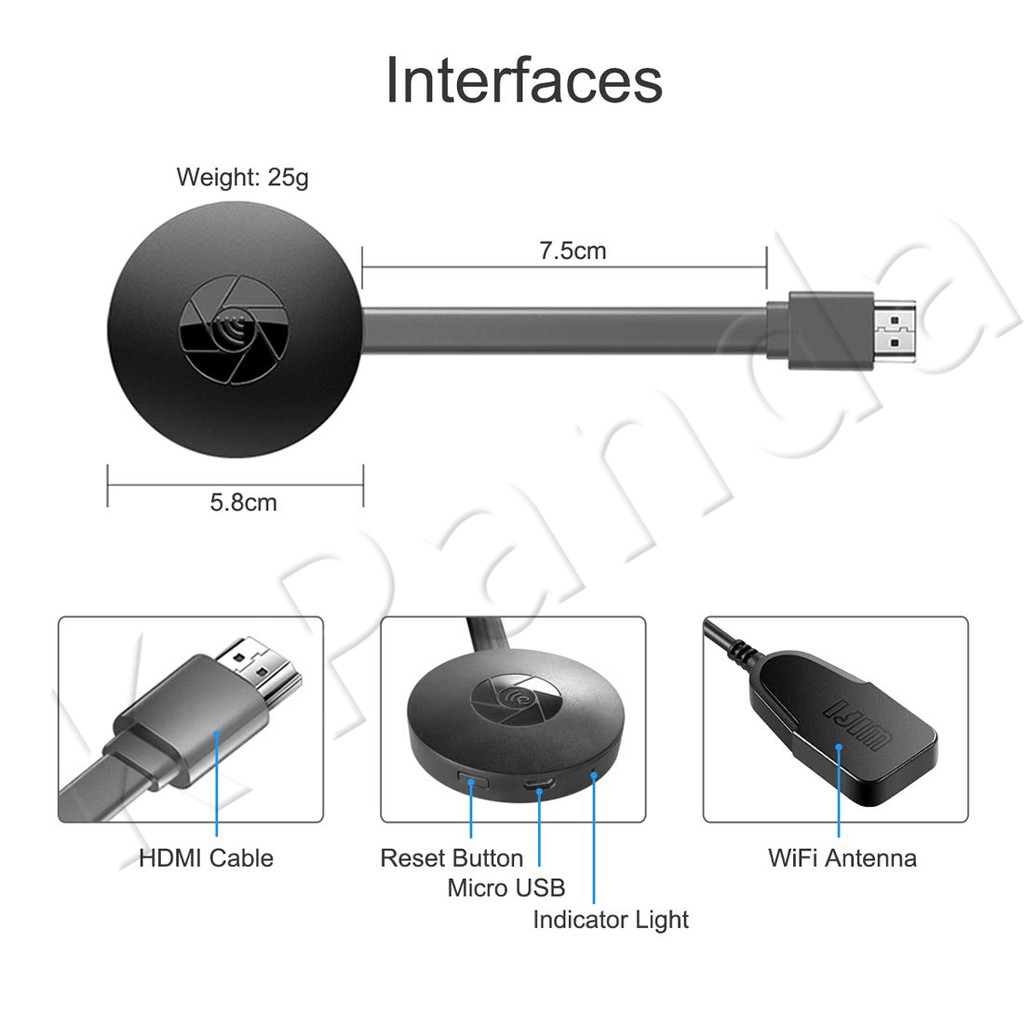 Mới Thiết Bị Chuyển Đổi Âm Thanh Google Chromecast 2 Hdmi