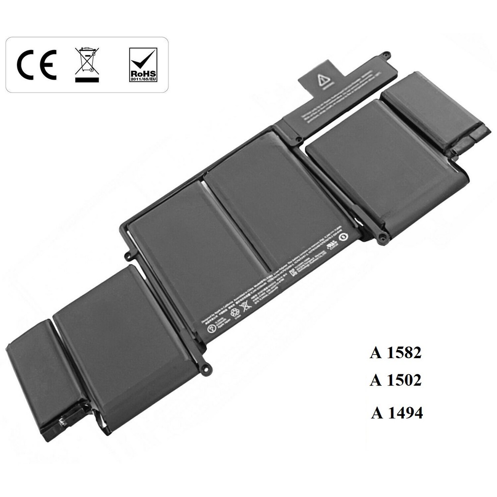 Pin  Macbook pro 13 Retina Mã Máy A1502 Model năm 2013 – 2014 - 2015 Mã Pin A1582 (2015) và A1493( 2013 2014 )