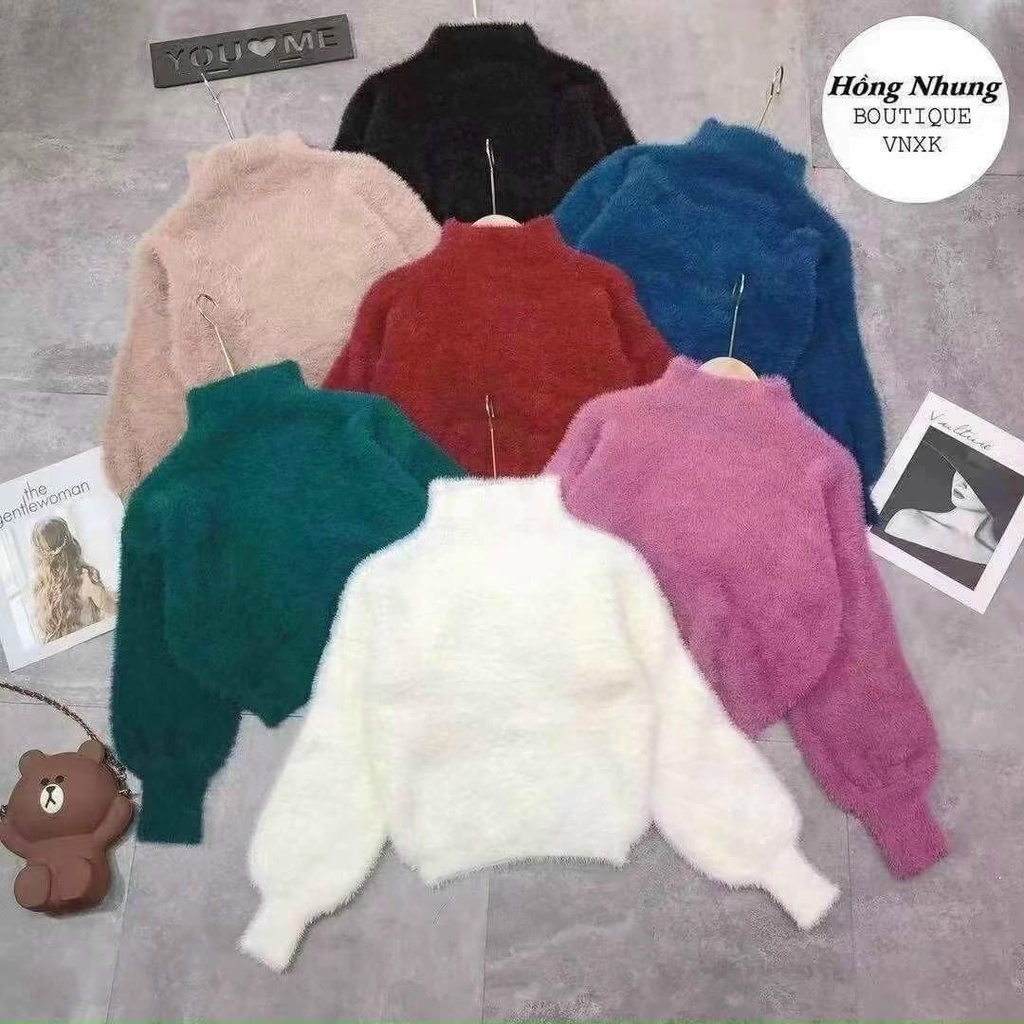 Áo len lông nhung Quảng châu hàng đẹp