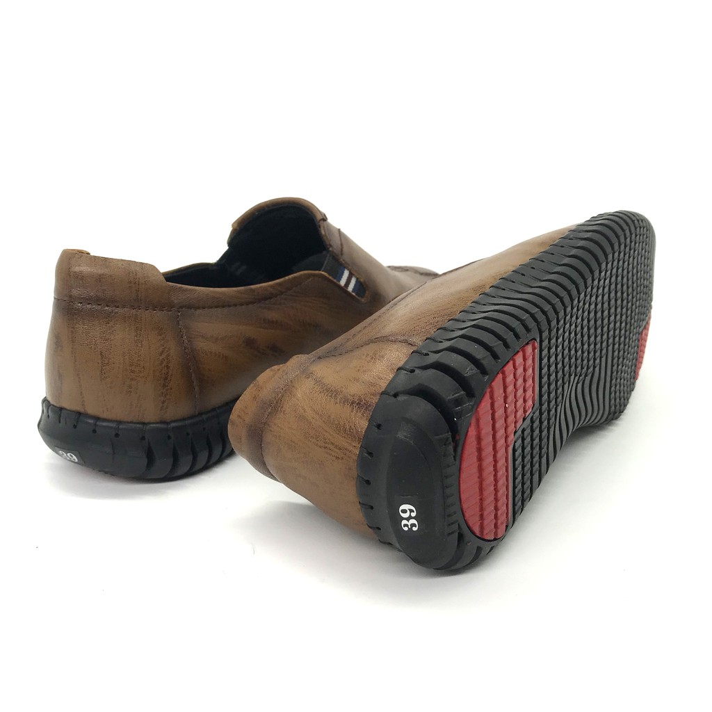 Giày lười nam khâu đế Lucacy da bò cao cấp T286NN