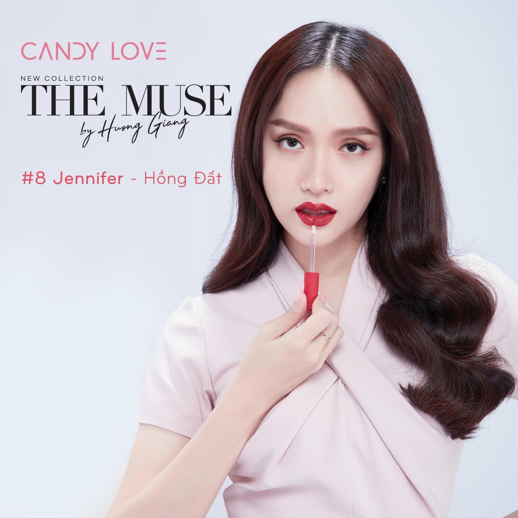 Son kem lì lâu trôi Hàn Quốc - Son môi Candy Love - Son môi màu HỒNG ĐẤT cực xinh - Son lì chính hãng