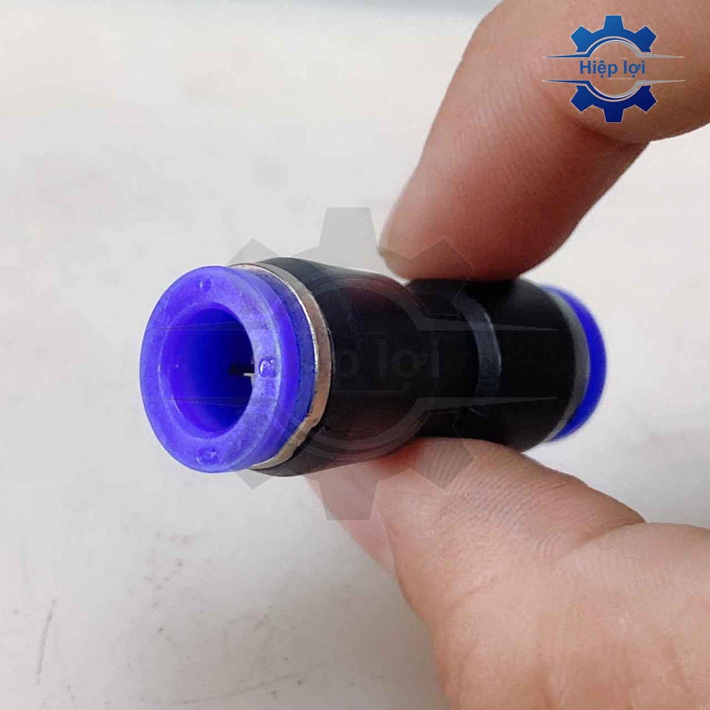 Nối hai đầu ống khí nén PU - khí nén nối thẳng phun sương PU - đầu nối ống hơi - cút nối hơi