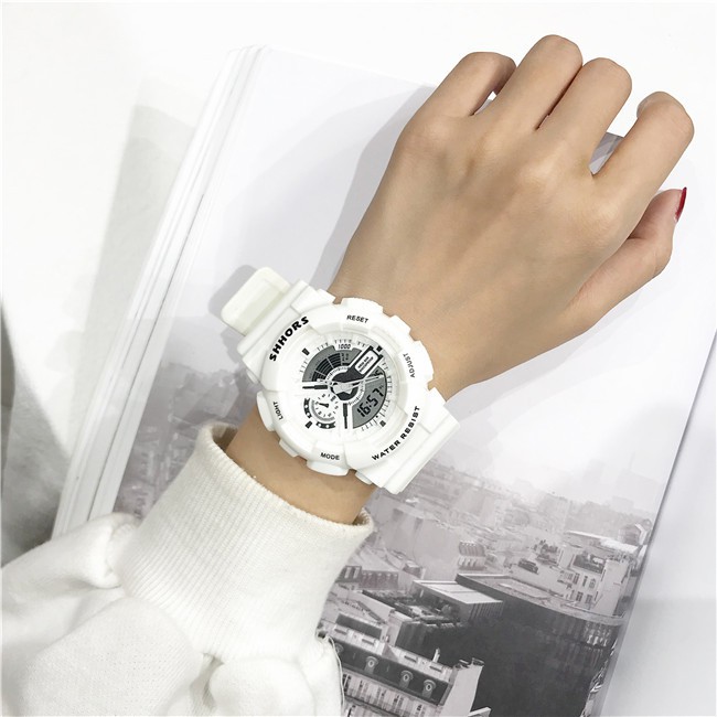 Hàng Chính Hãng - Đồng Hồ Thể Thao Nam/Nữ Unisex Shhors 44mm - Đồng hồ kim điện tử chống nước