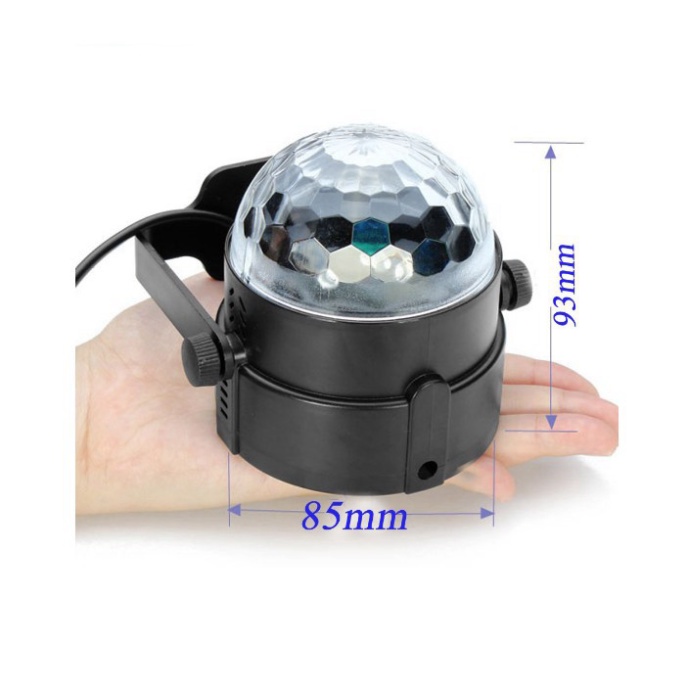 [ Hàng loại 1 - Có điều khiển ] Đèn LED xoay 7 màu vũ trường cảm ứng nhạc mini Lochi Store