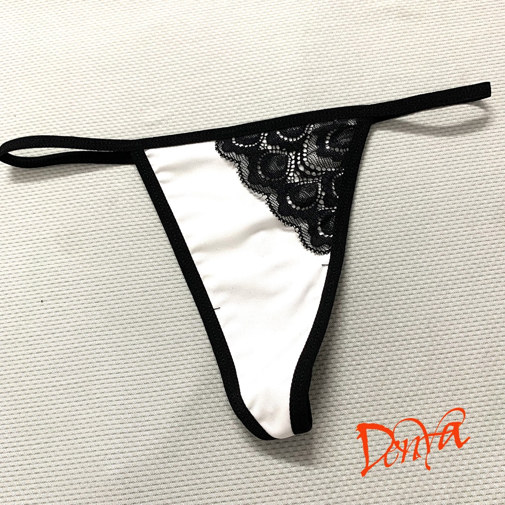 Quần lót lọt khe DenYa sexy gợi cảm nữ chất liệu thun Cotton mềm mịn kết hợp ren tam giác 1 bên quyến rủ dễ thương QLLK8