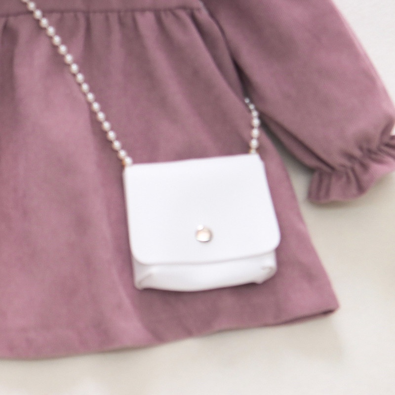 Đầm Công Chúa Tay Dài Đính Nơ Dễ Thương Thời Trang Xuân Thu Cho Bé Gái 9 Tháng-3 Tuổi